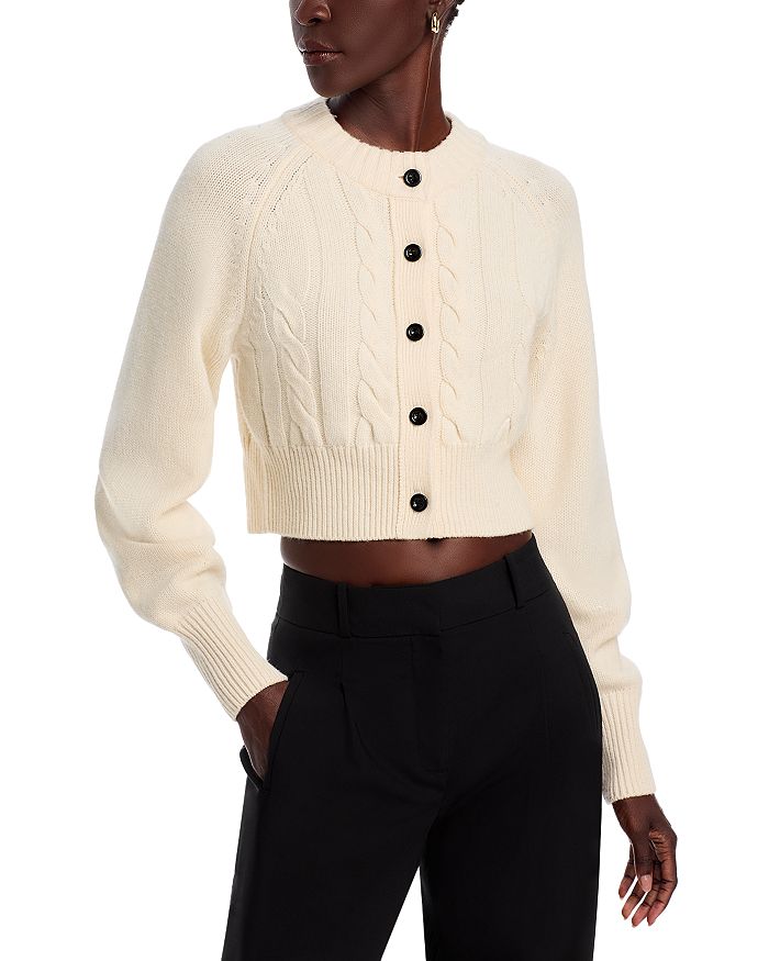 Wool Blend Cable Knit Women Sweater