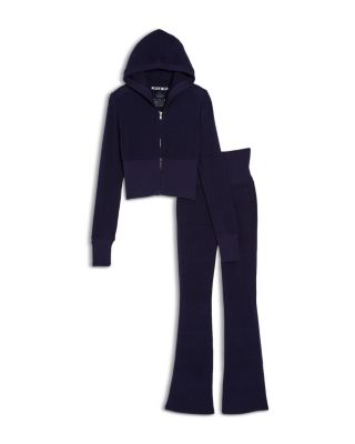 KatieJnyc - Girls' Drew Hacci Knit Hoodie & Lounge Pants - Big Kid