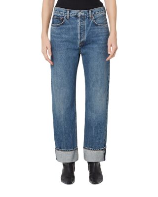 AGOLDE - Fran High Rise Ankle Straight Jeans in Dwell