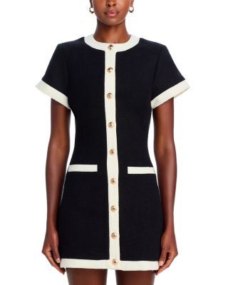 Tweed Short Sleeve Mini Dress - Exclusive