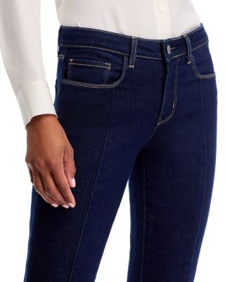 Lenora Low Rise Seamed Flare Jeans in Koval