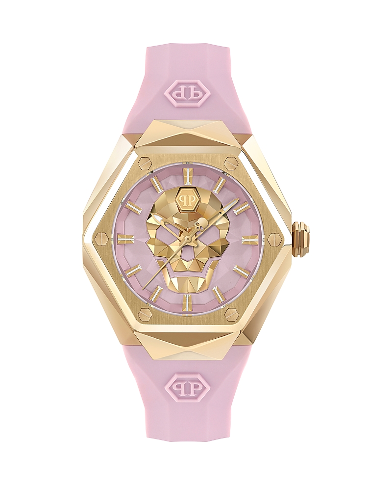 Shop Philipp Plein The $kull Spikes Watch, 40mm In Pink