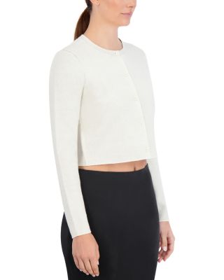Cropped Crewneck Cardigan