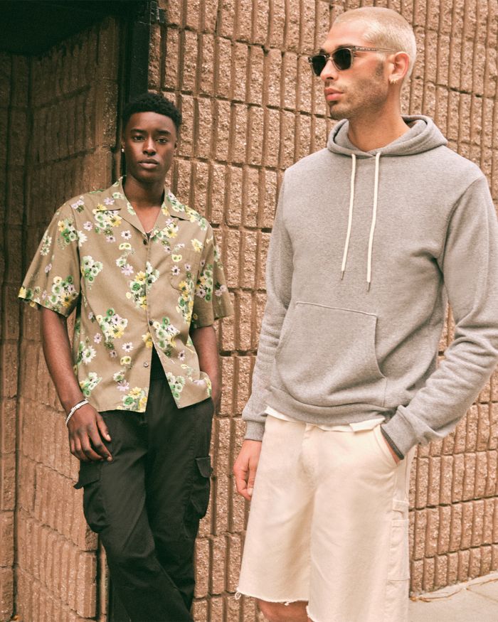 Beach Solid Relaxed Fit Hoodie