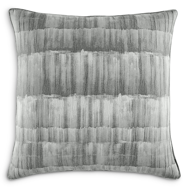 Hudson Park Collection Brushed Texture Stripe Euro Sham - Exclusive In Gray