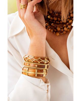 Gaia Teak Bangle Bracelet