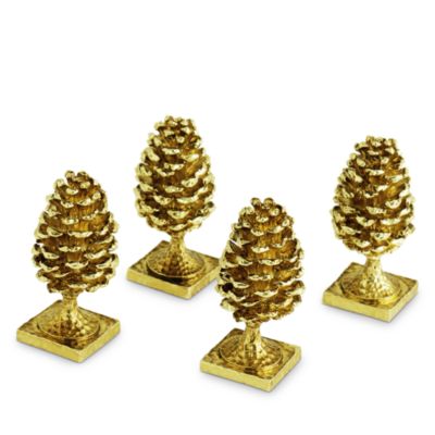 Pinecone Place Holders, Set of 4