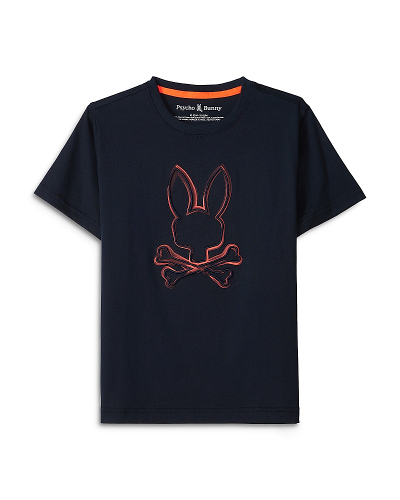 Psycho Bunny Vincent Pima Cotton Graphic T-shirt In Navy