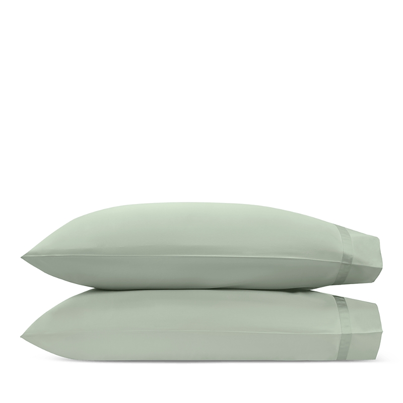 Matouk Nocturne Sateen King Pillowcase, Pair In Celadon