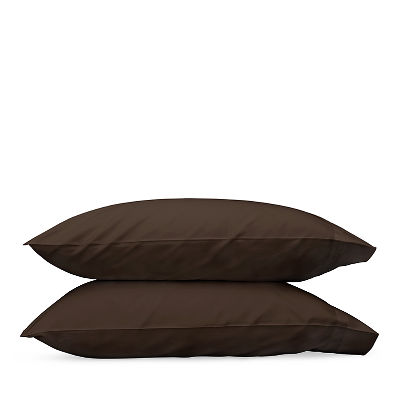 Matouk Nocturne Sateen King Pillowcase, Pair In Sable