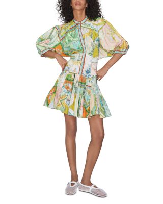 Alémais - Atlas Linen Mini Dress Swim Cover-Up