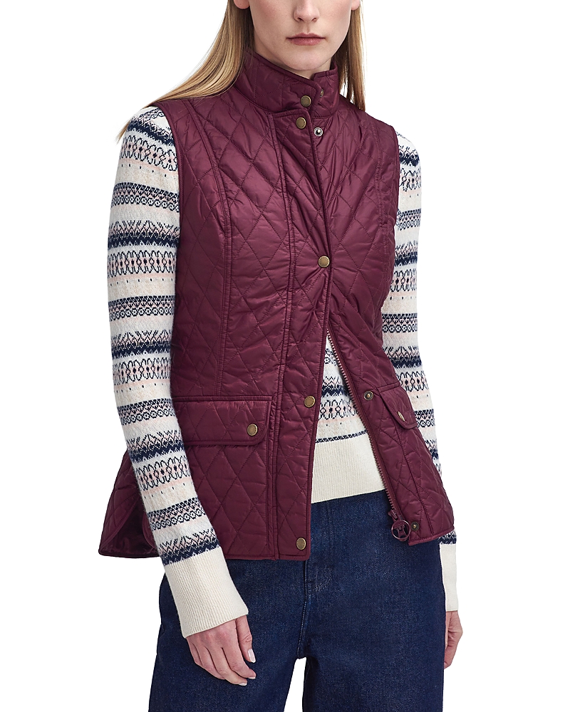 Barbour Otterburn Vest In Cabernet