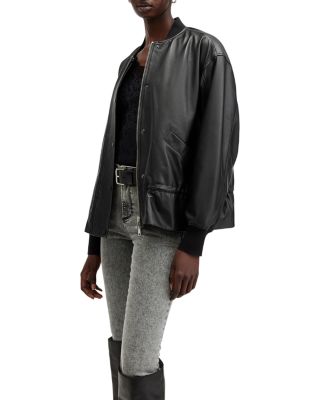Sofi Leather Bomber Jacket