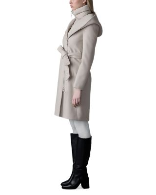 Mackage Shia 2 in 1 Double Face Wool Coat with Removable Bib