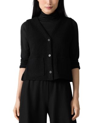 Eileen Fisher - Button Front Wool Vest