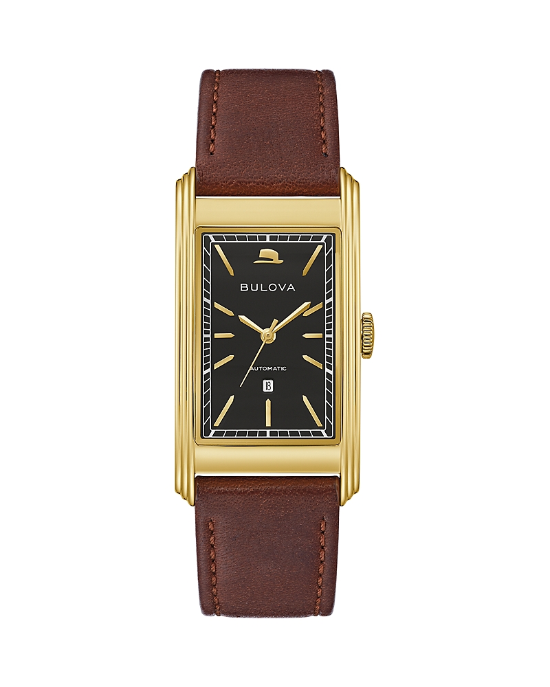 Bulova Limited Edition Frank Sinatra Chairman Of The Board Watch, 25.5mm X 47mm In Black/brown