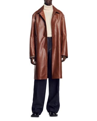 Sandro - Arnold Leather Overcoat