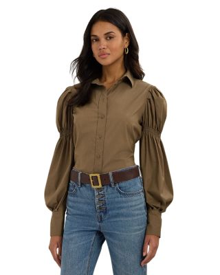 Ralph Lauren - Balloon Sleeve Button Front Shirt