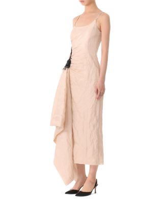 Jason Wu Collection Crinkle Satin Asymmetrical Dress