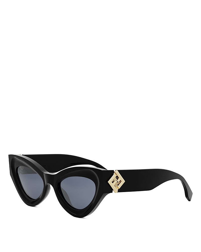 Fendi Ff Diamonds Fe40146i 01v In Black/blue Solid