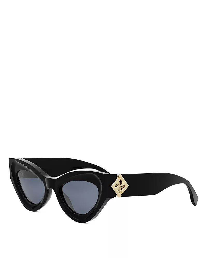 Fendi Ff Diamond Cat Eye Sunglasses, 52mm