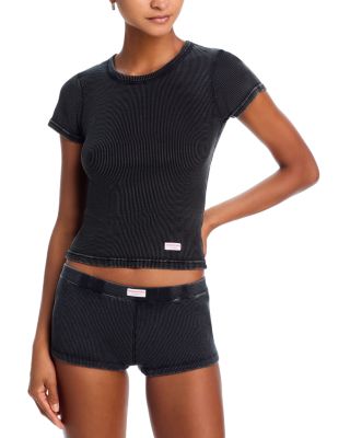 alexanderwang.t - Bodywear Top & Waffle Shorts
