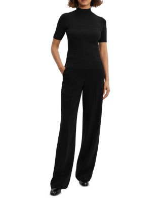 Leenda Short Sleeve Mock Neck Sweater