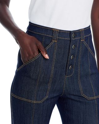 Benji High Rise Cuffed Jeans in Indigo