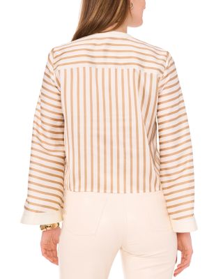 Striped Button Front Shirt