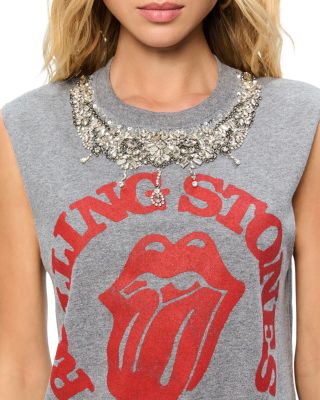 Alice and Olivia Micah Embellished Graphic Tee Bloomingdale's