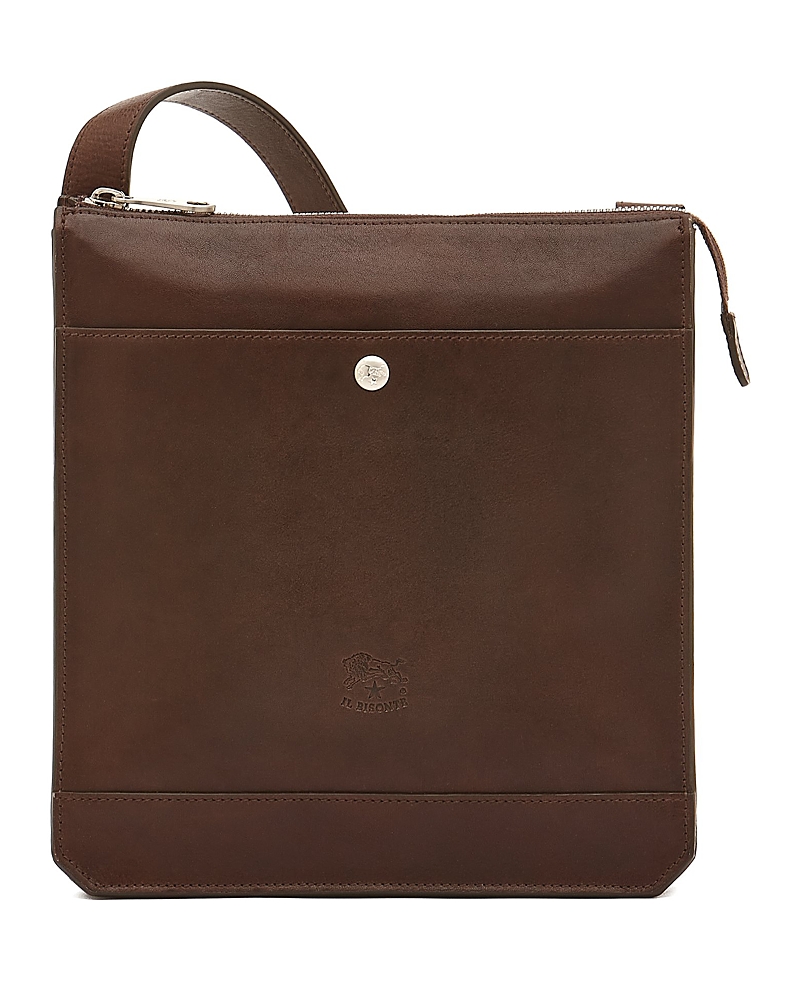 Il Bisonte Men's Meleto Leather Crossbody Bag In Coffee ModeSens