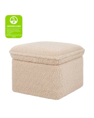 Cali Storage Ottoman in Faux Shearling