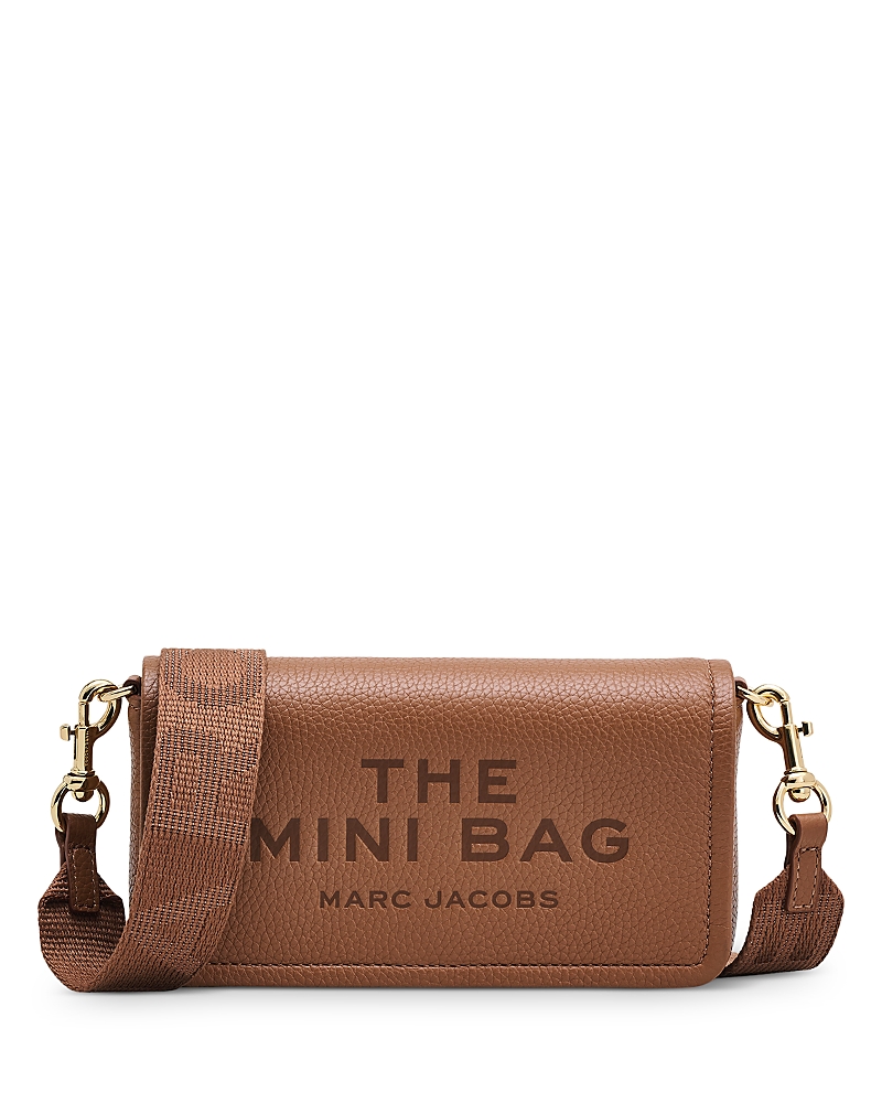Marc Jacobs Borsa A Spalla The Leather Mini Argan Oil In Brown