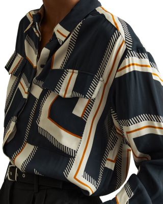 REISS - Isadora Tracker Print Shirt