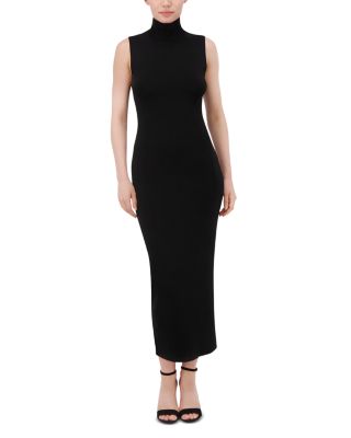 BCBGMAXAZRIA - Sleeveless Mock Neck Midi Dress