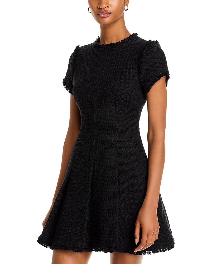 Cinq Sept Cinq A Sept Nova Fringe Trim Mini Dress In Black | ModeSens Cinq Sept Cinq A Sept Nova Fringe Trim Mini Dress In Black | ModeSens