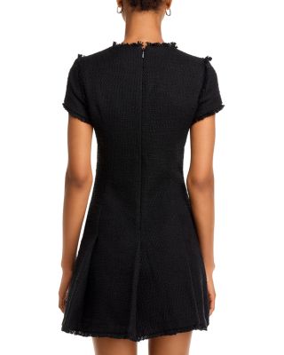 Nova Fringe Trim Boucl&eacute; Mini Dress