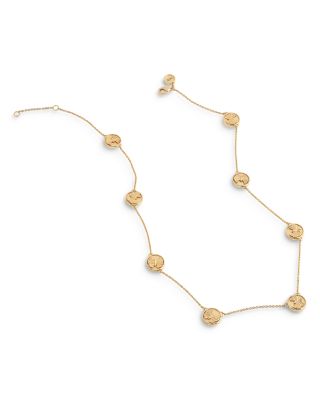 Butterfly Coin Necklace, 17.5"  