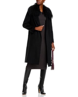 Shirley Shearling Collar Coat 