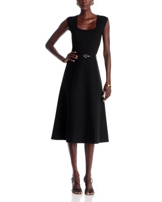 Elie Tahari The Vera Belted Sweater Dress