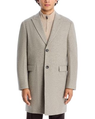 Sutton Wool &amp; Cashmere Herringbone Top Coat