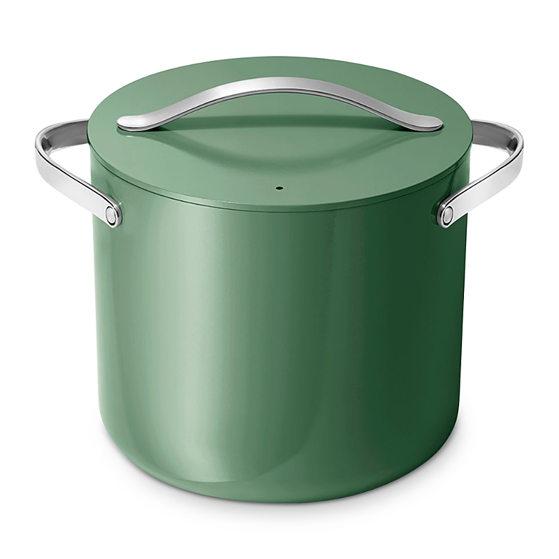 Caraway Nonstick Ceramic 12-quart Stockpot With Lid In Sage