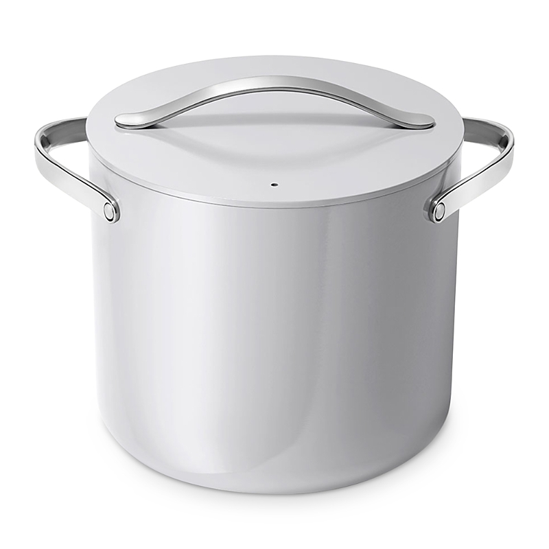 Caraway Nonstick Ceramic 12-quart Stockpot With Lid In Gray