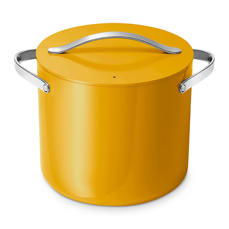 Caraway Cookware Plus Stock Pot With Lid In Marigold