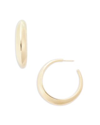 Jennifer Zeuner - Shira Knife Edge Large Hoop Earrings