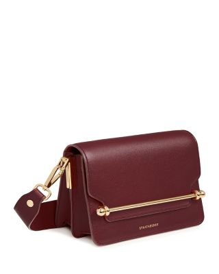 East West Mini Multi Strap Oxblood Crossbody