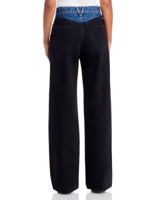 【YOURNUS】Caribbean two tuck over wide denim Two Tuck Denim Wide Trousers