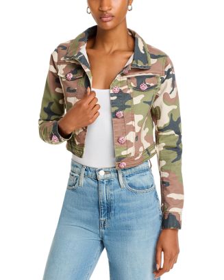 ジャケット・アウター FIFTH Modified XS-Short Camo Jacket Cinq à Sept Camo Cropped Jacket | Bloomingdale's