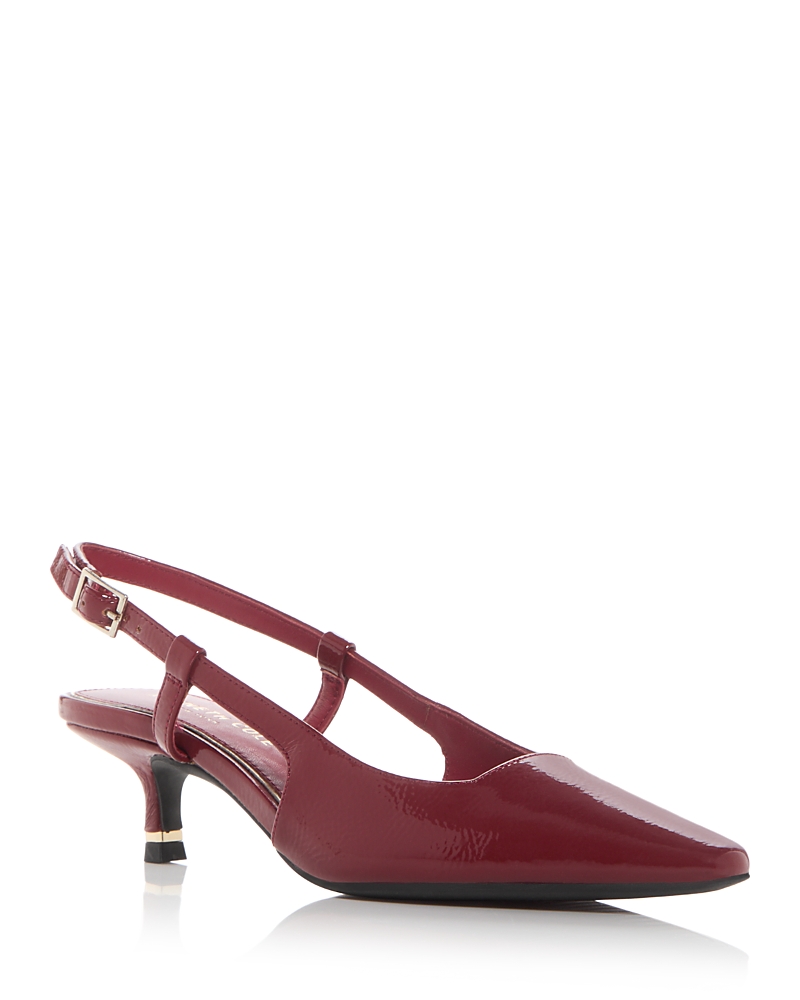 Kenneth Cole Martha Slingback Kitten Heel Pump In Rio Red Pa