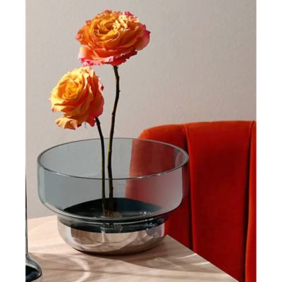 Small Contour Bowl, Steel Blue